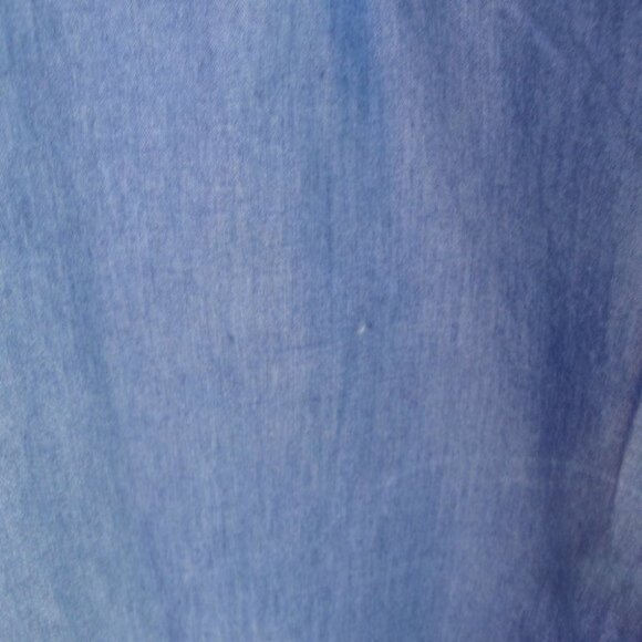 NEW Animal Rescue Men's Shirt Size 2X Dark Denim Long Sleeve Embroidered pocket - Picture 3 of 4